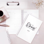 Chaos Coordinator Wedding Planer<br><div class="desc">Behalt das Chaos im Karo mit unserem Chaos-Koordinator Hochzeitsplaner. Dieses elegante Schwarz-Weiß-Design mit ansprechenden Illustrationen und personalisierten Touchs ist perfekt für jeden Hochzeitsplaner oder Veranstaltungskoordinator geeignet. Mit einem Hauch von rosa Herzen ist es ein niedlicher und personalisierter Sake,  ihre unverzichtbare Rolle dabei zu ehren,  Träume zum Leben zu erwecken.</div>