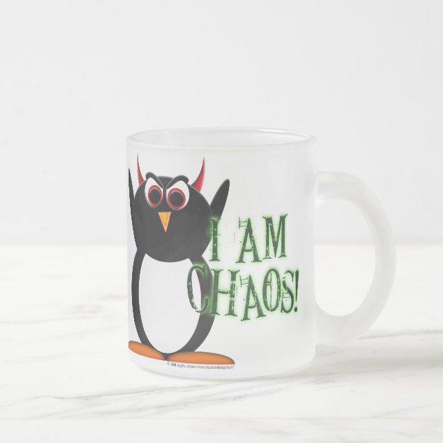 Chaos de pingouin ! tasse givrée (Droit)