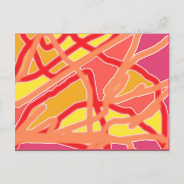 Chaos en forme de carte postale Art numérique - ro (Devant)