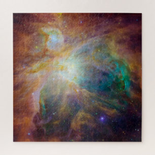 Chaos im Herzen des Orion Spitzer Hubble Composite