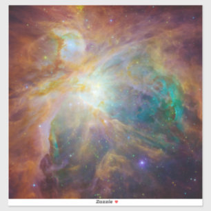 Chaos im Herzen des Orion Spitzer Hubble Composite Aufkleber