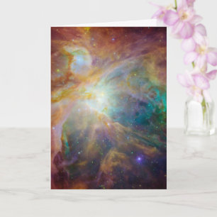 Chaos im Herzen des Orion Spitzer Hubble Composite Karte