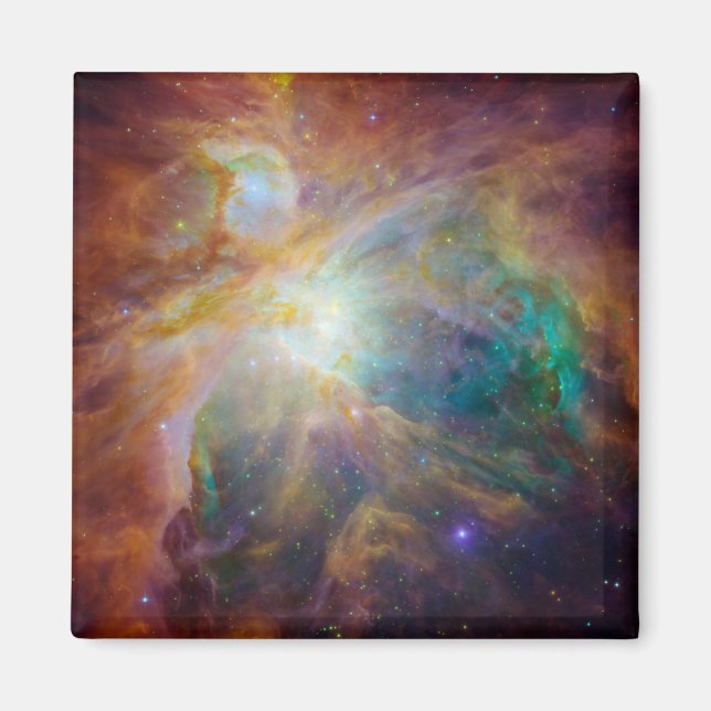 Chaos im Herzen des Orion Spitzer Hubble Composite Magnet (Vorne)