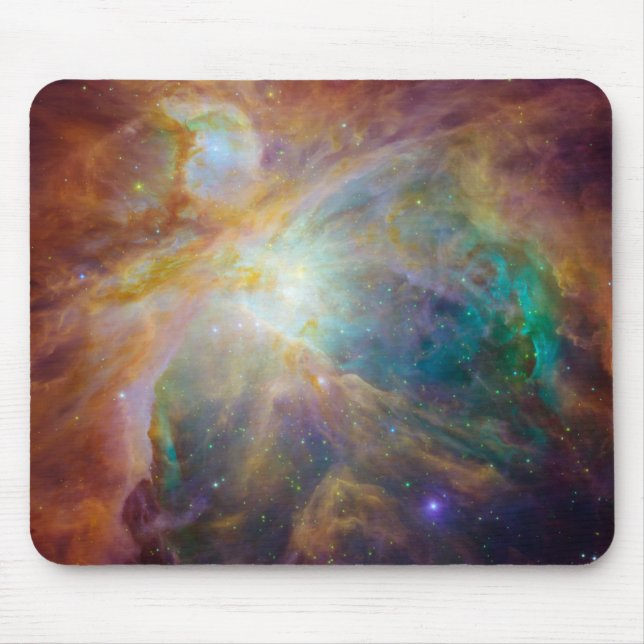 Chaos im Herzen des Orion Spitzer Hubble Composite Mousepad (Vorne)