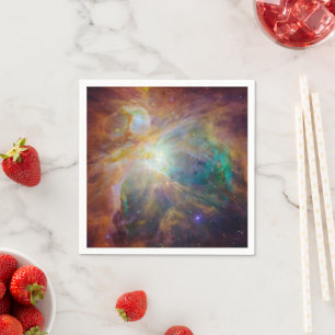 Chaos im Herzen des Orion Spitzer Hubble Composite Serviette