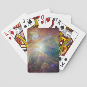 Chaos im Herzen des Orion-Spitzer-Hubble-Composite Spielkarten