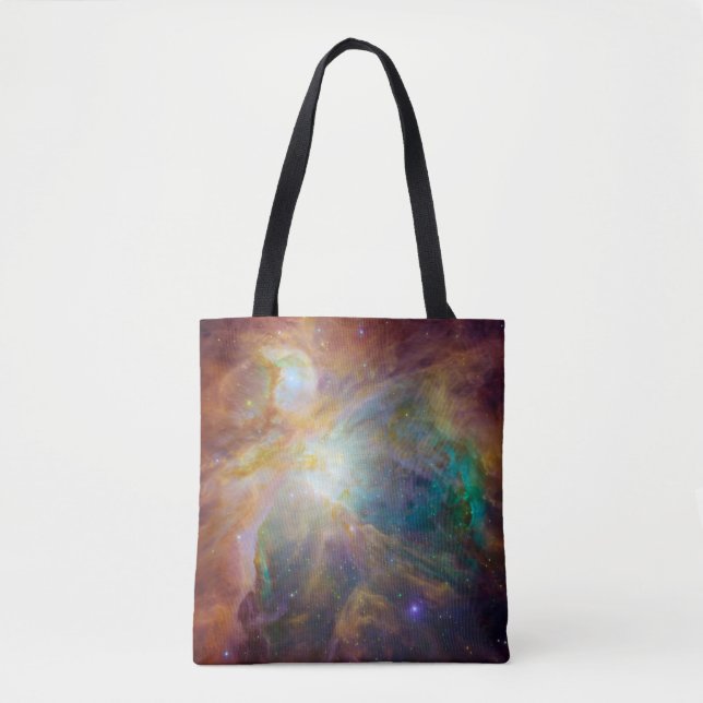 Chaos im Herzen des Orion Spitzer Hubble Composite Tasche (Vorderseite)