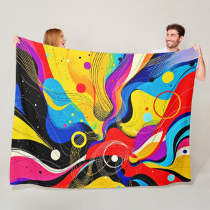 Chaos in Harmonie Kunst Fleecedecke