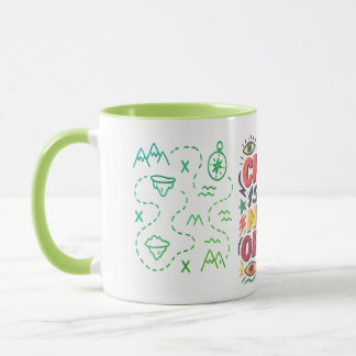 "Chaos ist die neue Ordnung" - Fettformatierte gra Tasse