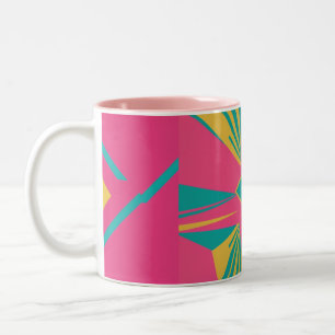 Chaos ist eine Kunstform Zweifarbige Tasse