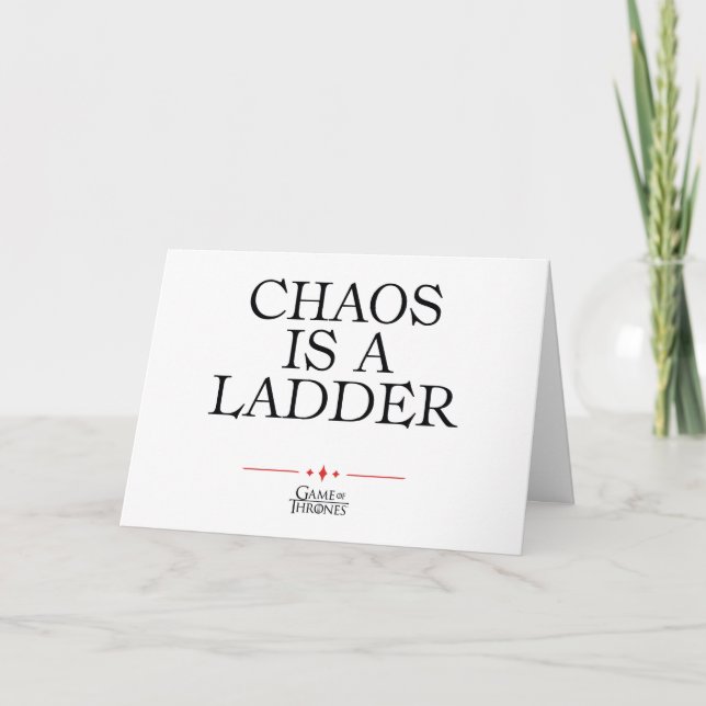 Chaos ist eine Ladung Karte (Vorderseite)