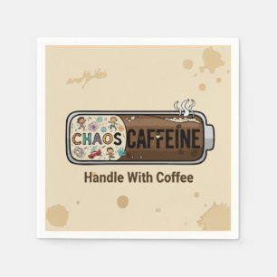 Chaos & Koffein Lustiges Erziehen Mütterliches Leb Serviette