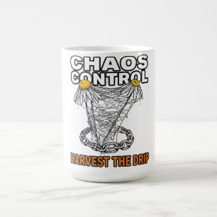 Chaos-Kontrolle Ernte den Tropfen Kaffeetasse