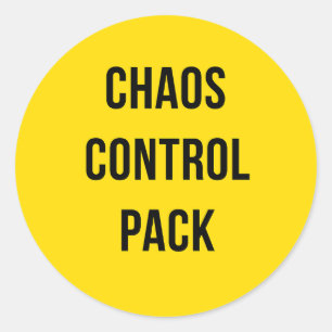 Chaos Kontrolle Pack™ - Fett runder Aufkleber für