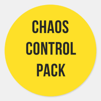 Chaos Kontrolle Pack™ - Fett runder Aufkleber für