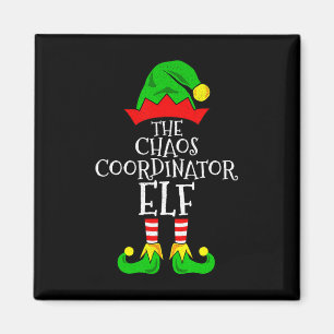Chaos-Koordinator Elf Funny Family Matching Christ Magnet