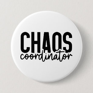 Chaos-Koordinator - Funny Mama Life Zitat Button