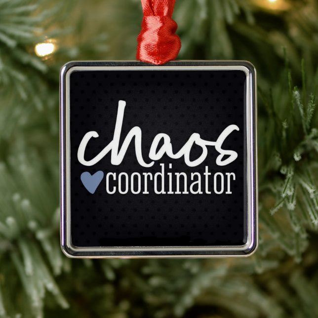 *CHAOS-KOORDINATOR* JEDERZEIT SPASS ORNAMENT AUS METALL (Baum)