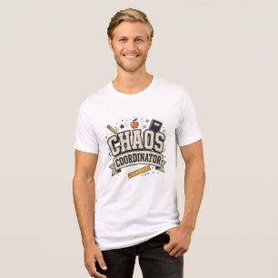 Chaos-Koordinator Lehrer – Lustiges Lehrergeschenk Tri-Blend Shirt