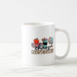 Chaos-Koordinator Lehrer Spaß Lehrer Humor Leopar Kaffeetasse