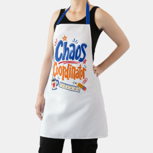 Chaos-Koordinator Lehrer Zurück zur Schule Design Schürze