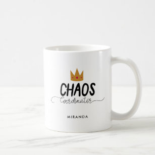 Chaos-Koordinator-Mama-Königin   addieren Namen Kaffeetasse