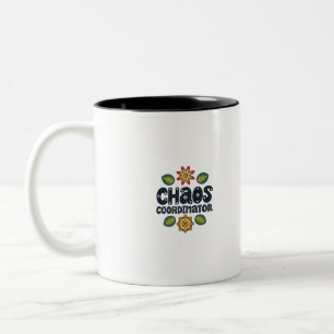 Chaos-Koordinator Mama Papa Spezial Zweifarbige Tasse