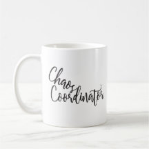 Chaos-Koordinator-mit Monogramm Kaffeetasse