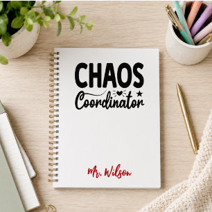 Chaos-Koordinator-Notizbuch – Lustiges Lehrer-Zita Planer