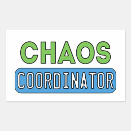 Chaos-Koordinator Rechteckiger Aufkleber