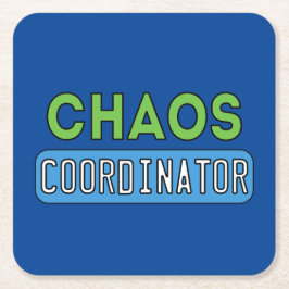 Chaos-Koordinator Rechteckiger Pappuntersetzer