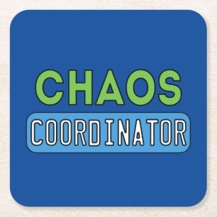 Chaos-Koordinator Rechteckiger Pappuntersetzer