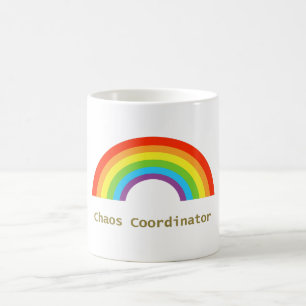 Chaos-Koordinator Regenbogen Kaffeetasse