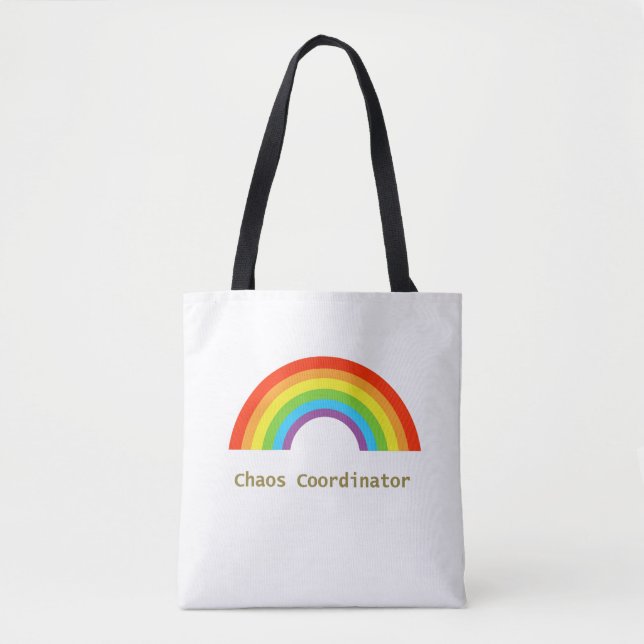 Chaos-Koordinator Regenbogen Tasche (Vorderseite)