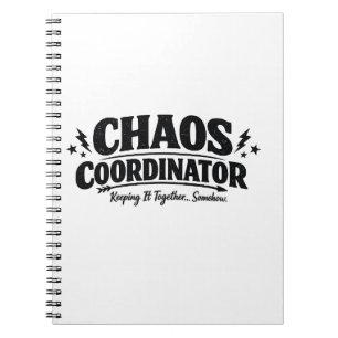Chaos-Koordinator-Typografie-Design Notizblock