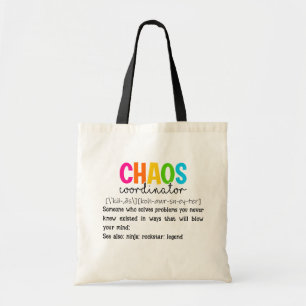 Chaos-Koordinator zurück zur Schule Tragetasche