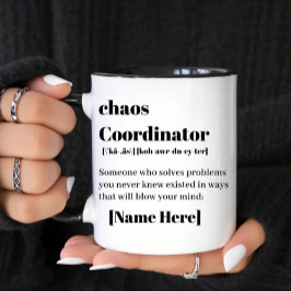 Chaos-Koordinator Zweifarbige Tasse