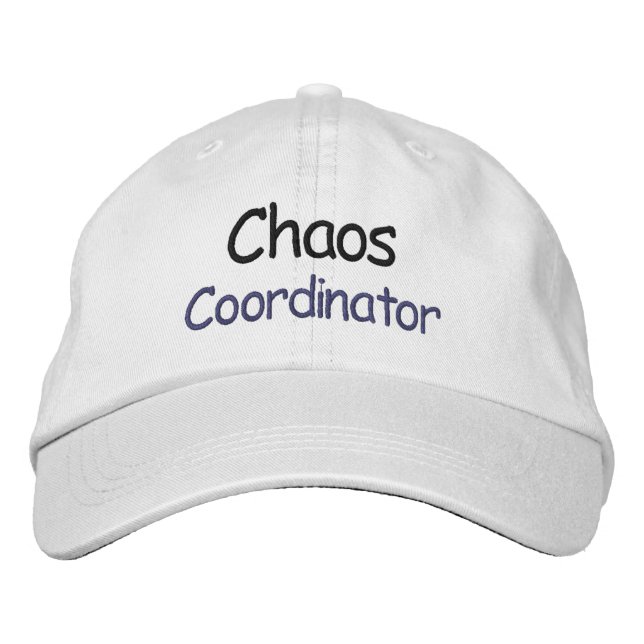 Chaos-Koordinatorenhüte Bestickte Baseballkappe (Vorderseite)