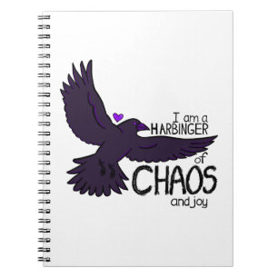 Chaos-Krähen-Teppich Notizblock