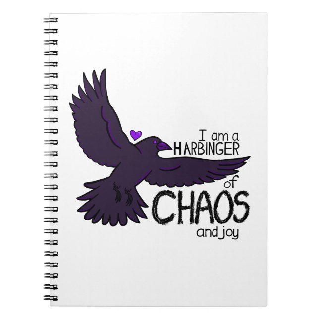 Chaos-Krähen-Teppich Notizblock (Vorderseite)