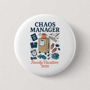 Chaos Manager Shirt – Passende Familienferien 202 Button