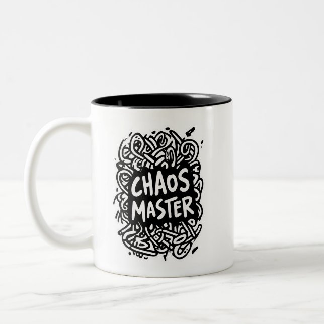 Chaos Master – Multitask Design Zweifarbige Tasse (Links)