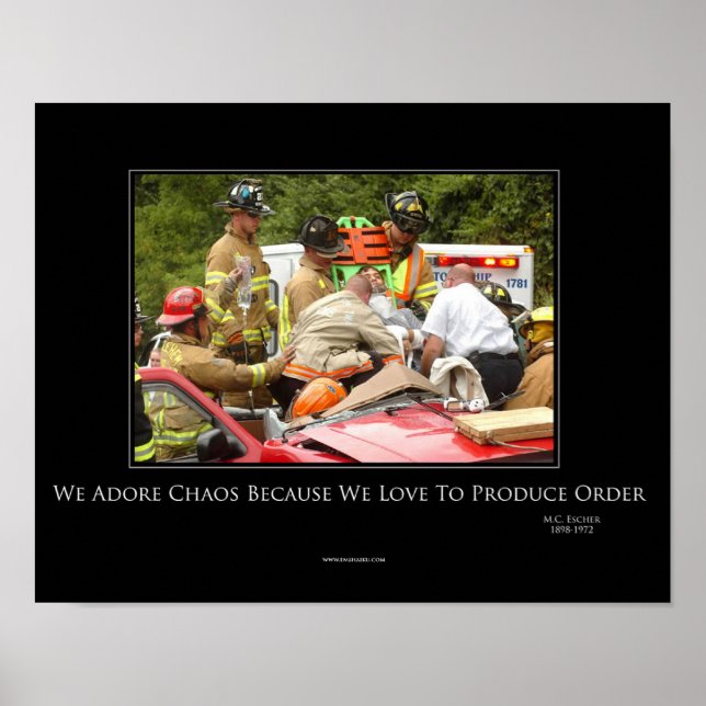 Chaos Motivierend Poster (Vorne)