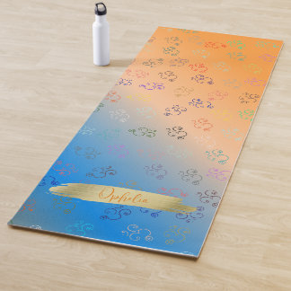 Chaos OMs | Orange & Blue Ombre, Hübsch Om Yogamatte