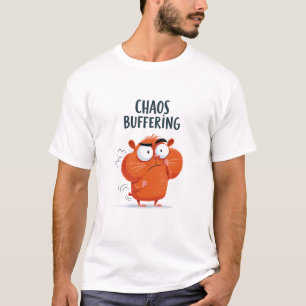 Chaos-Puffer-Lustiger-ängstlicher-Hamster-Charakte T-Shirt