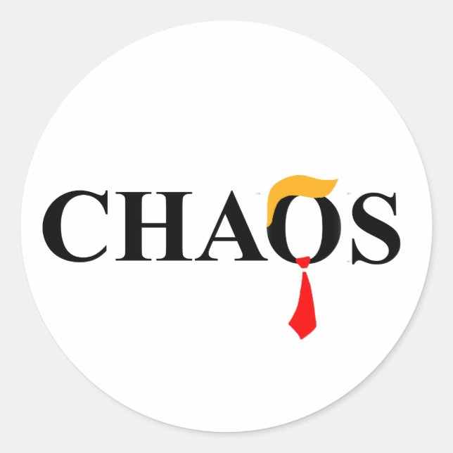 Chaos Runder Aufkleber (Vorderseite)