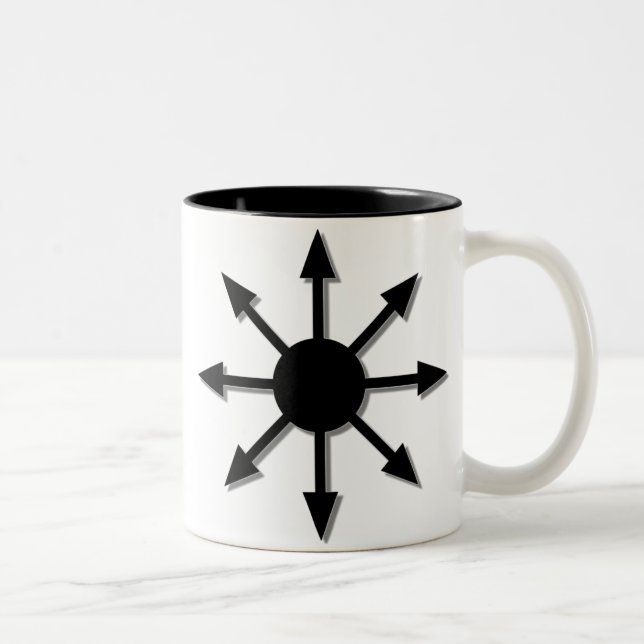 Chaos-Stern Zweifarbige Tasse (Rechts)
