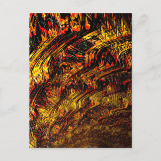 Chaos Theorie 4 Abstraktes Fraktal Kunst Postkarte
