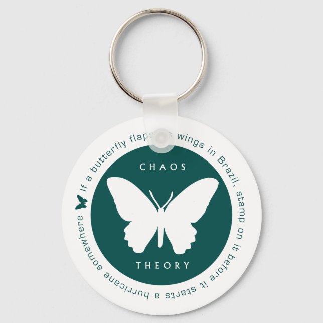 Chaos Theory (grün) Keyring Schlüsselanhänger (Vorderseite)