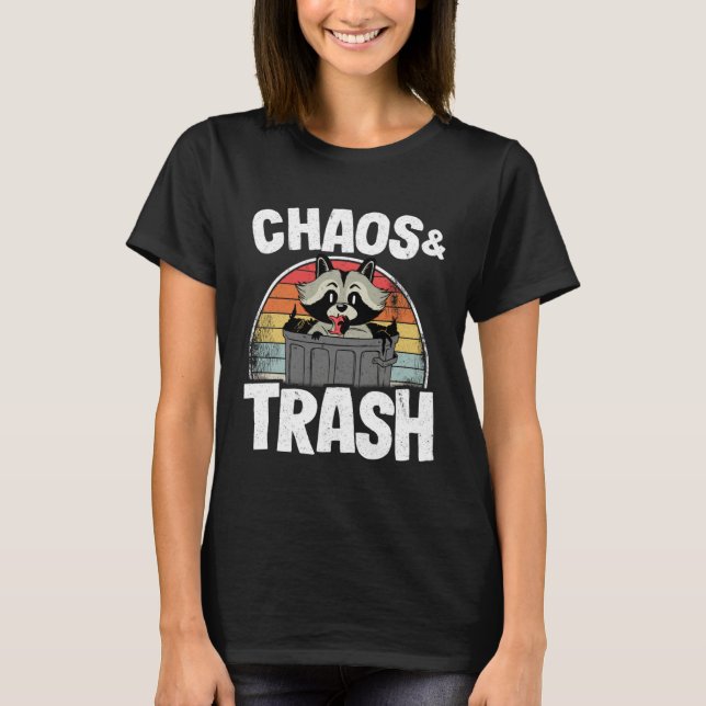 Chaos & Trash Garbage Panda Raccoon  3 T-Shirt (Vorderseite)